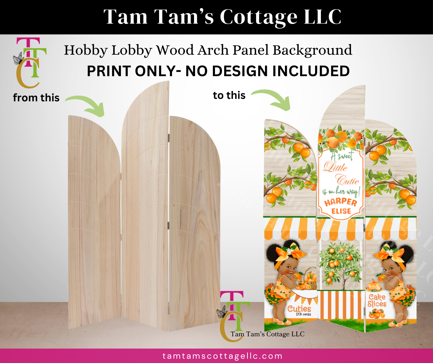 Custom Printing for Hobby Lobby Wood Arch Panels