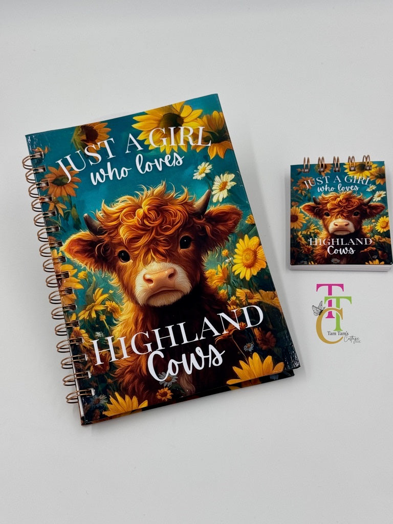 Just a Girl that Loves Highland Cows Journal Gift Box Set