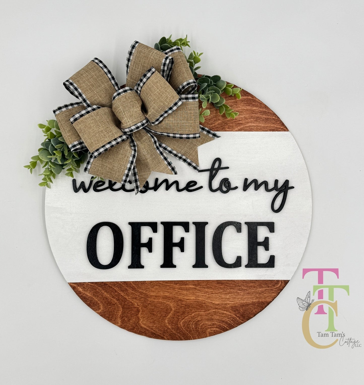 Welcome to my OFFICE 18 inch Wood Door Hanger