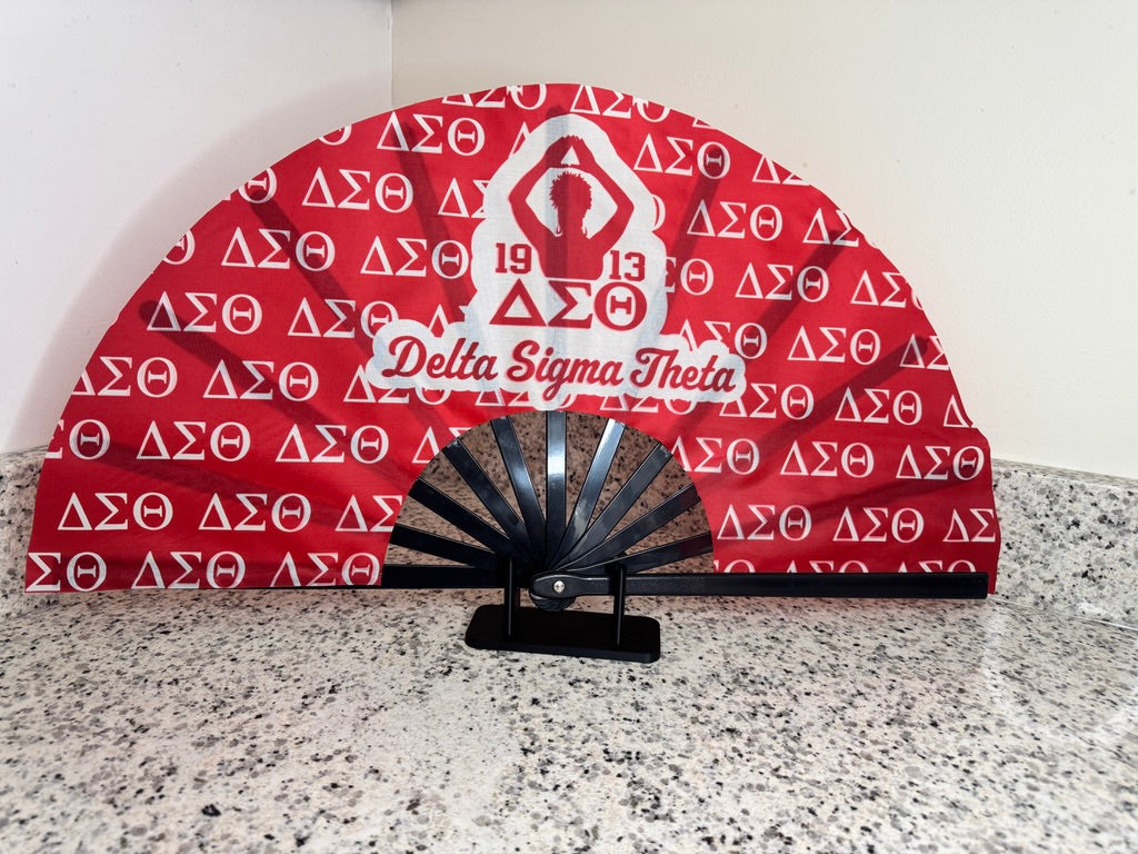 Delta Personalized Clack Fan-Custom Folding Hand Fan