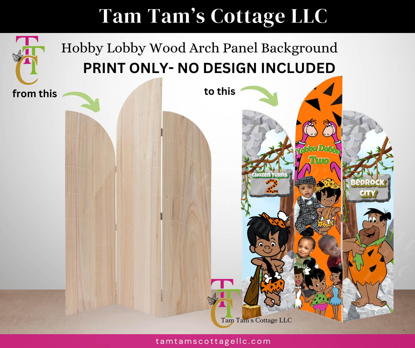 Custom Printing for Hobby Lobby Wood Arch Panels