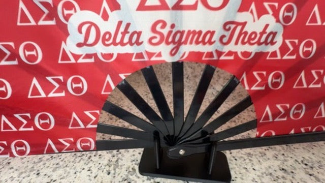 Delta Personalized Clack Fan-Custom Folding Hand Fan