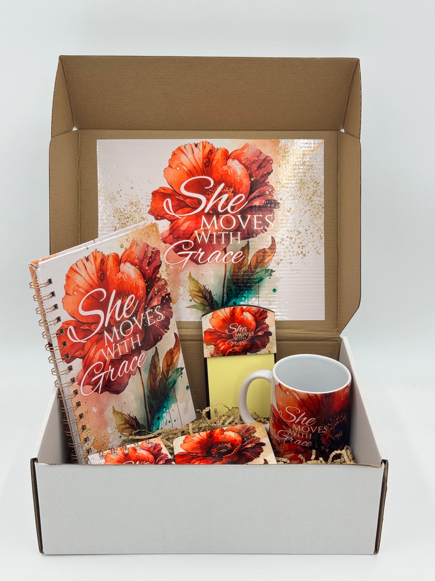 She Moves With Grace Inspirational Journal Gift Box Set