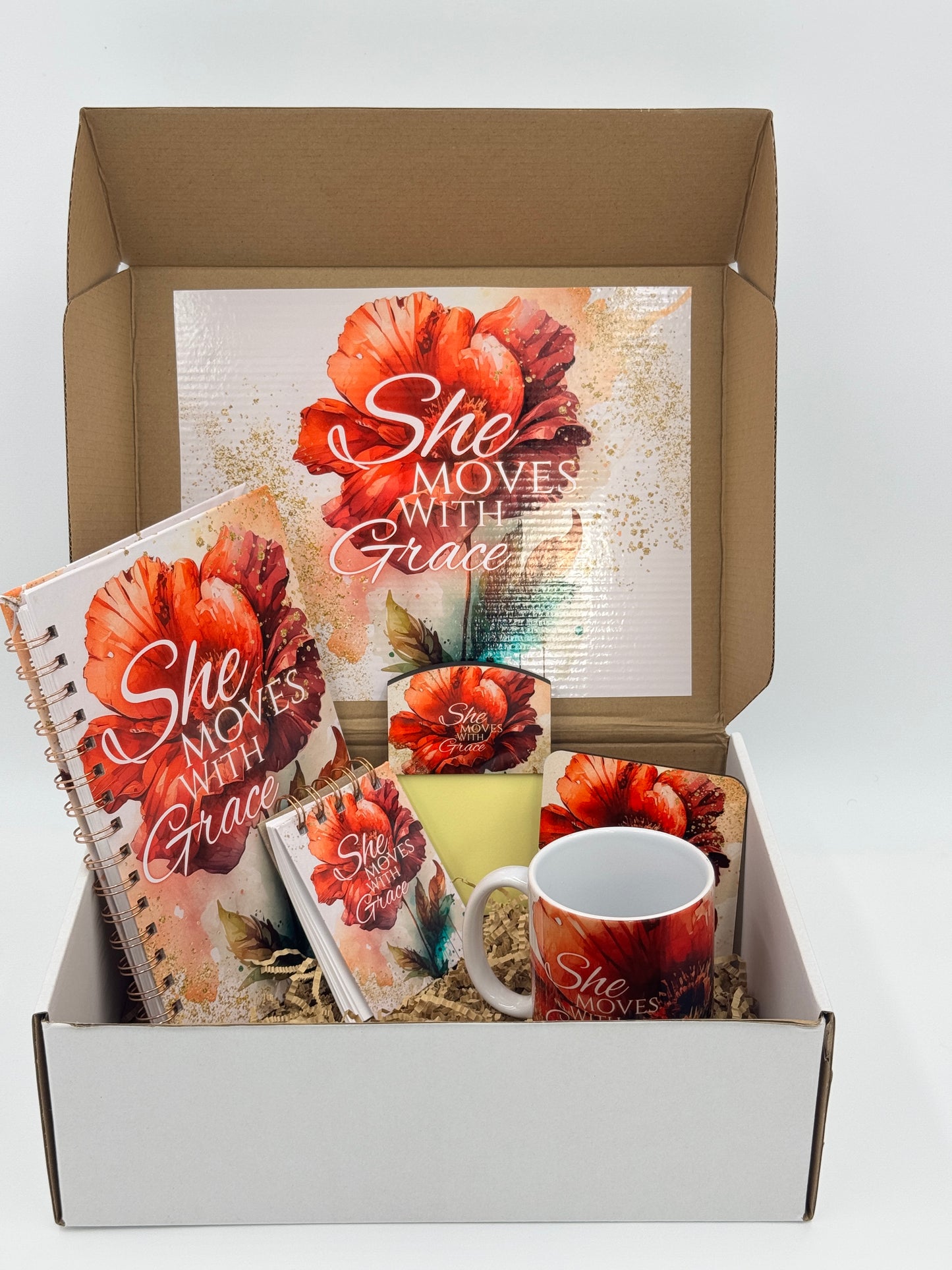 She Moves With Grace Inspirational Journal Gift Box Set