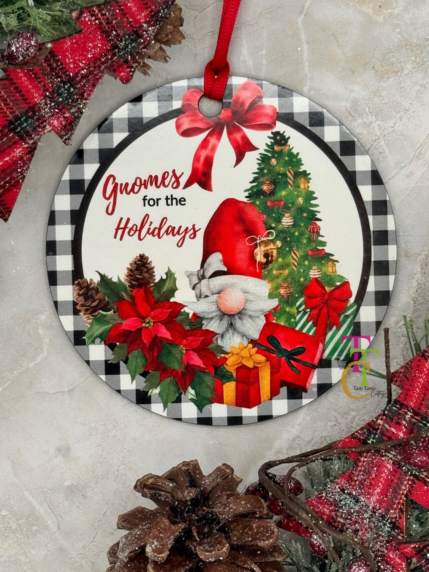 Gnomes for the Holidays Ornament