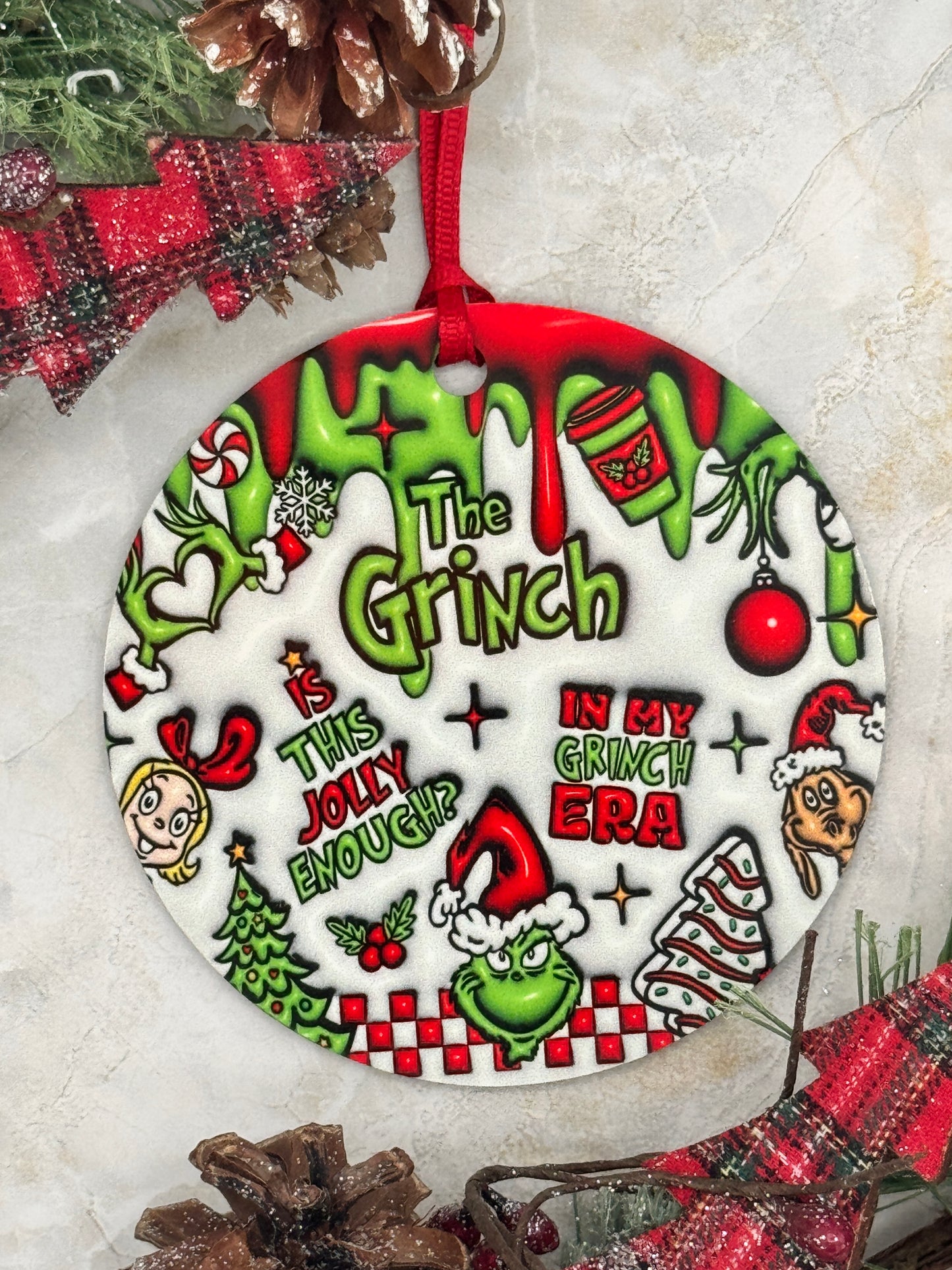 Grinch Ornaments- 4 inch