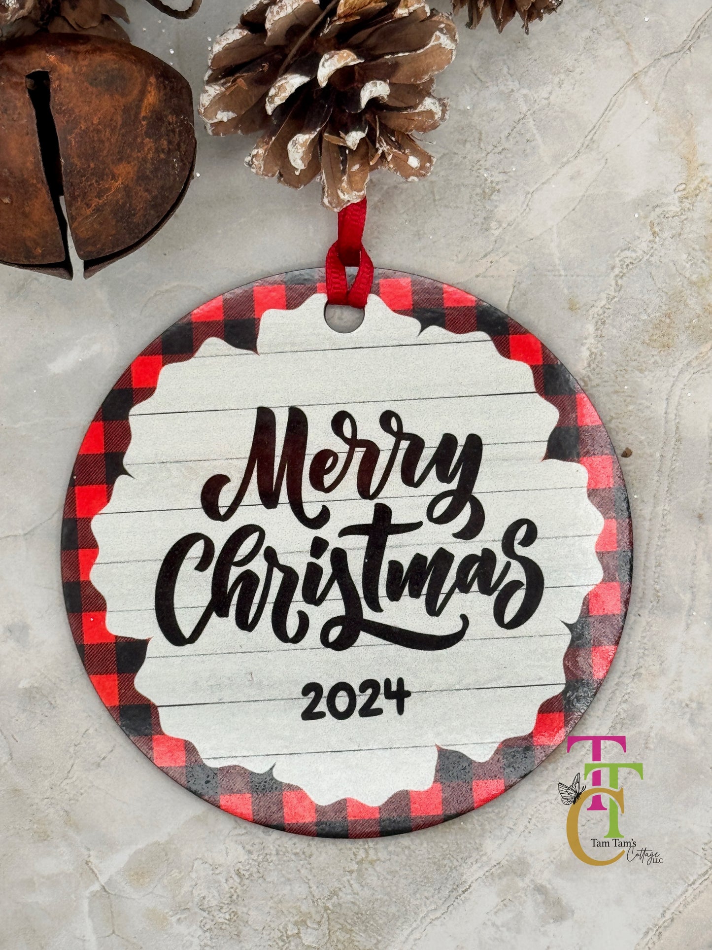 Santa's Favorite Principle Red Buffalo Plaid