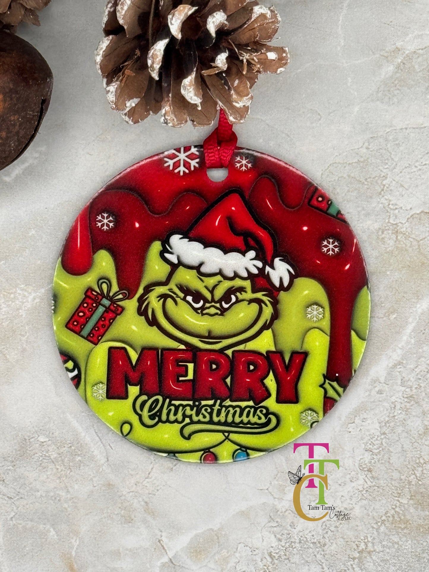 Grinch Ornaments- 3 inch ornaments