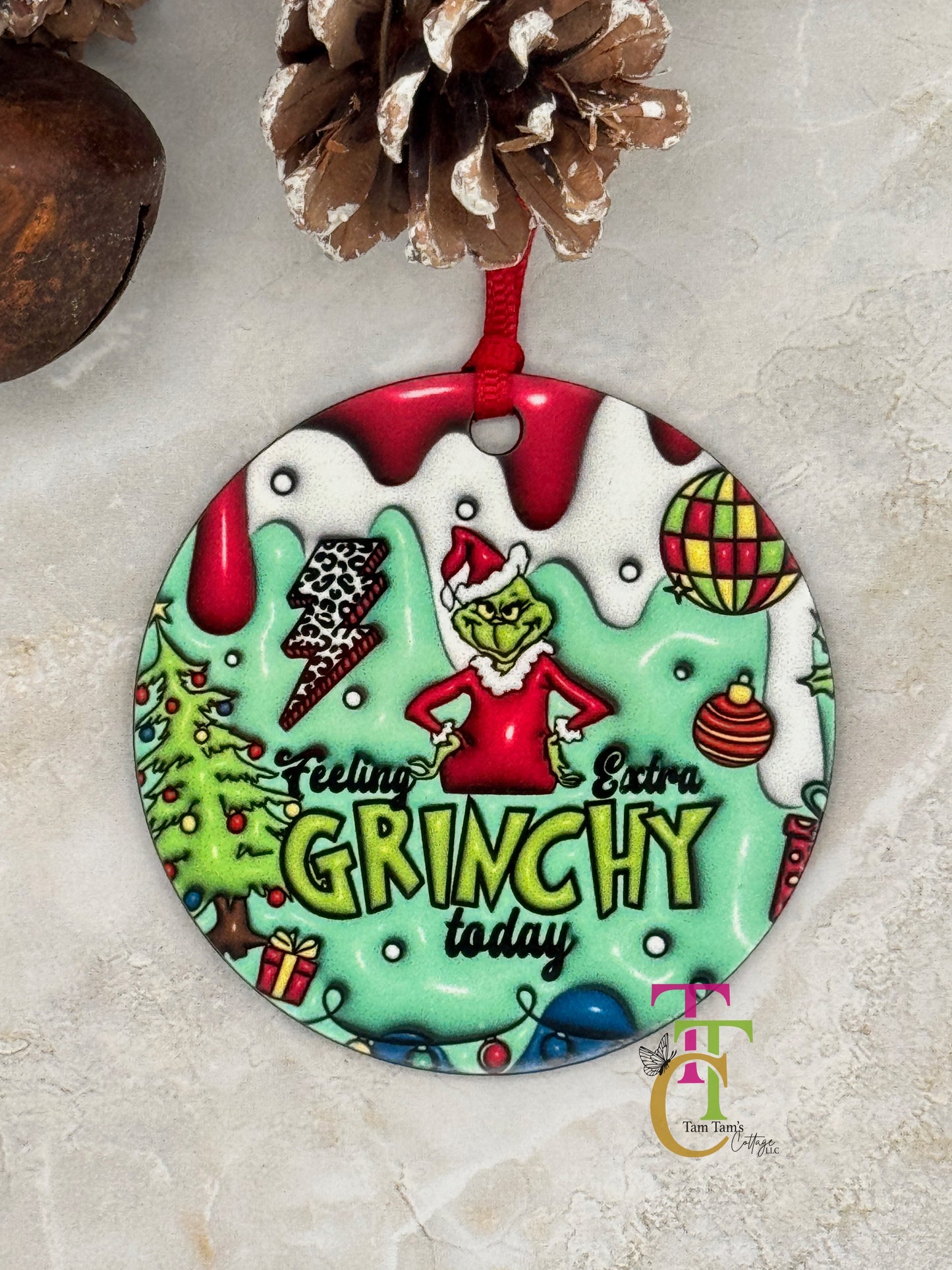 Grinch Ornaments- 3 inch ornaments