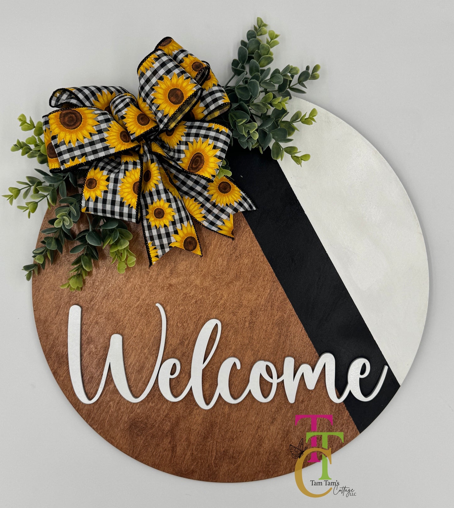 Welcome Modern Diagonal Door Hanger 18 inch