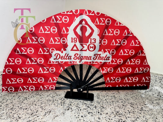 Delta Personalized Clack Fan-Custom Folding Hand Fan