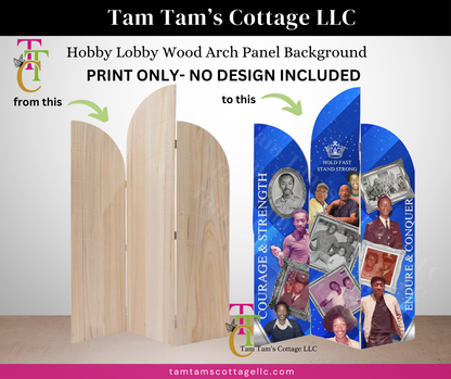 Custom Printing for Hobby Lobby Wood Arch Panels