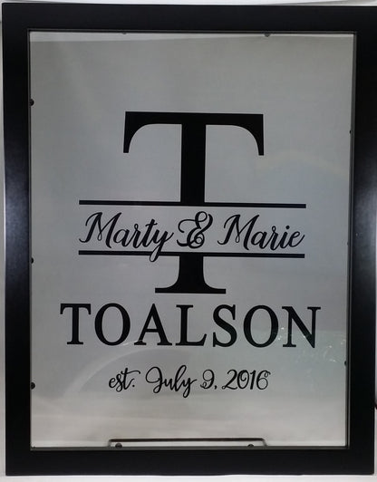 Classy Personalized Floating Frame 11x14