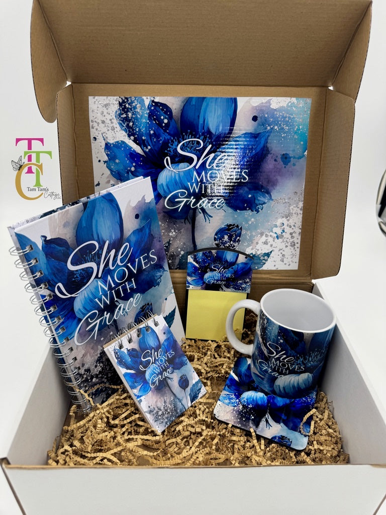 She Moves With Grace Inspirational Journal Gift Box Set