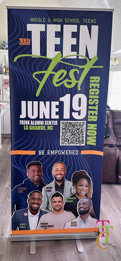 Custom Retractable Banner 33 1/2 x 80
