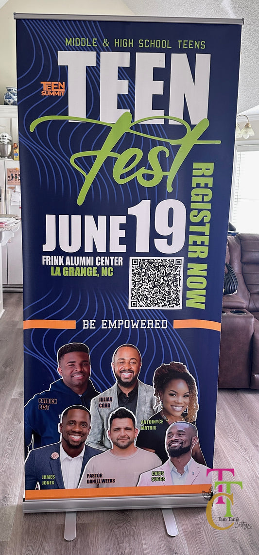 Custom Retractable Banner 33 1/2 x 80