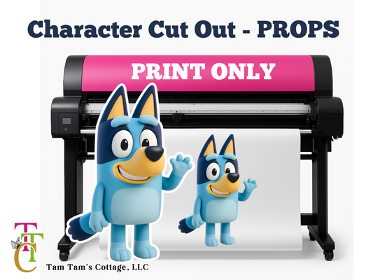 CHARACTER CUT OUT | Prints Only  (One Character included)