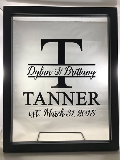 Classy Personalized Floating Frame 11x14
