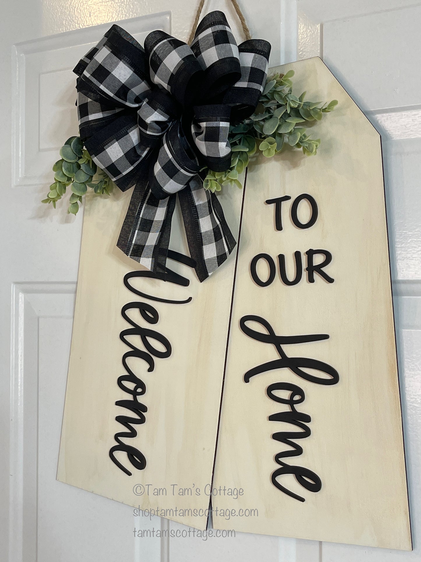 Welcome to Our Home Door Tag