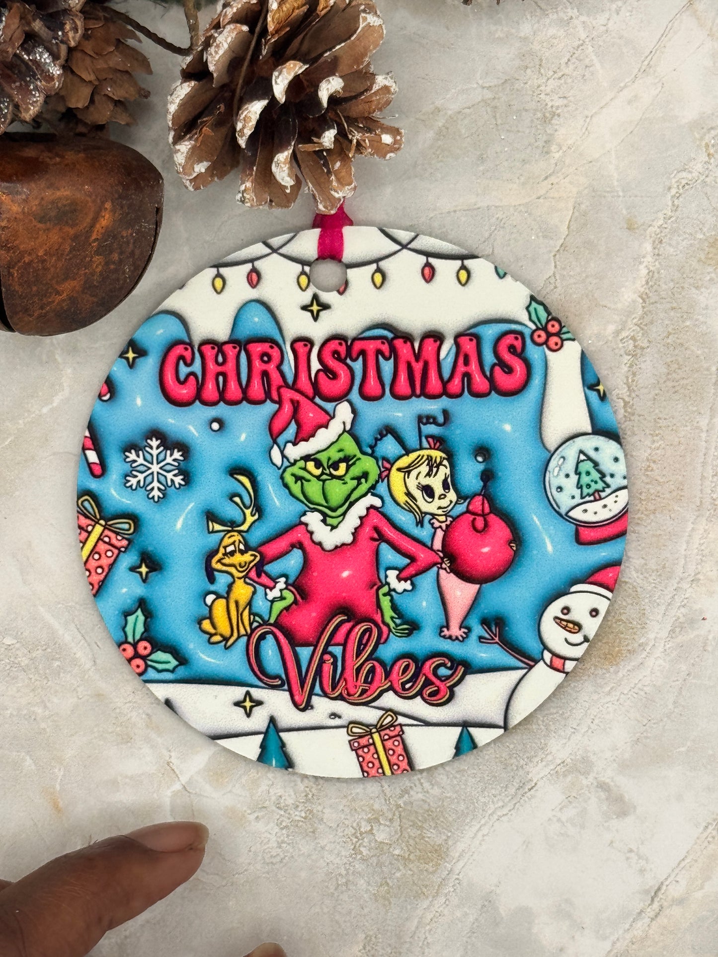 Grinch Ornaments- 4 inch