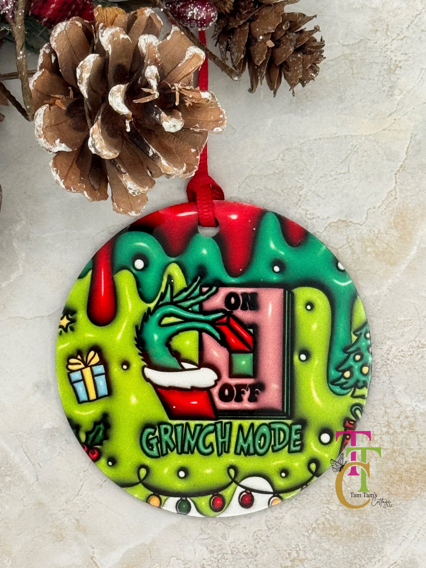 Grinch Ornaments- 3 inch ornaments