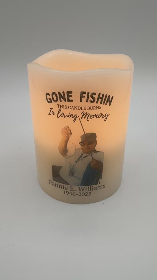 Memorial LED Pillar Candle
